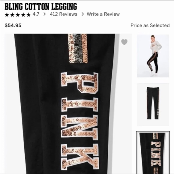 NWT VS PINK LARGE BLING SET - Picture 7 of 8